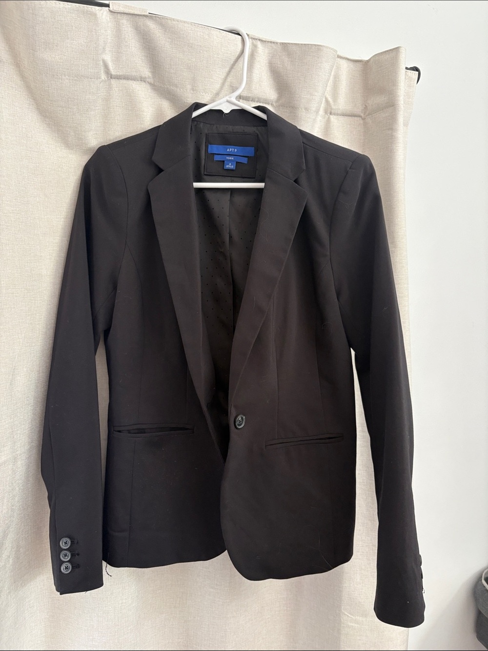 Apt. 9 Black Single-Button Women's Blazer